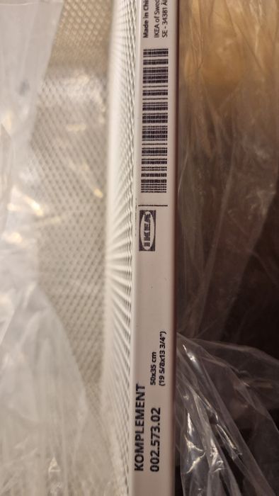 IKEA KOMPLEMENT Kosz druciany, biały, 50x35 cm