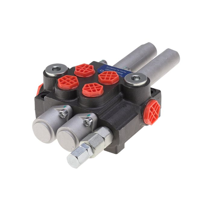 Rozdzielacz hydrauliczny 2 sekcyjny 40L sterowany linkami 02P40