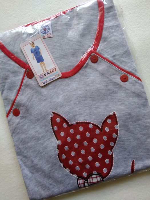 3XL 46 Koszula ciążowa rozpinana orpinana do karmienia na boki nocna