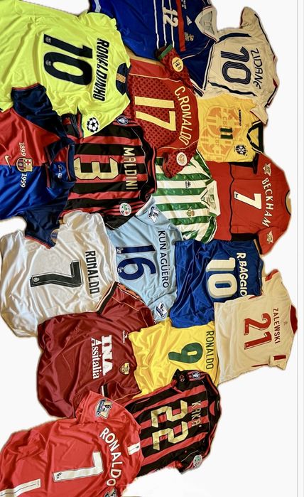 Koszulka piłkarska Ronaldo Kaka Beckham Baggio Maldini R9 Ronaldinho