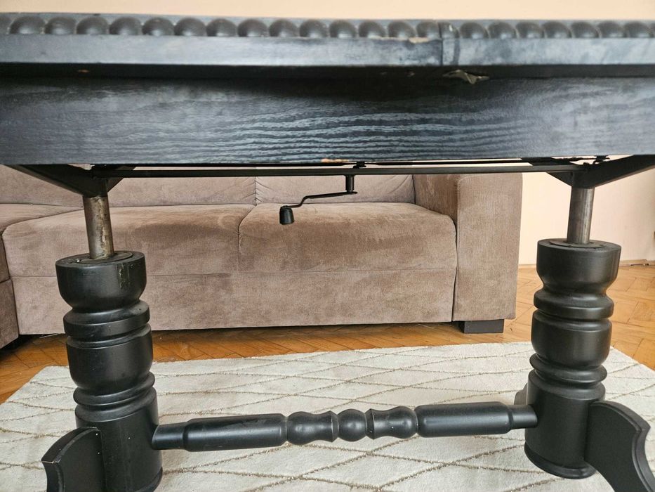 Komplet do salonu: narożnik AGATA 4×3 m + stół + dywan