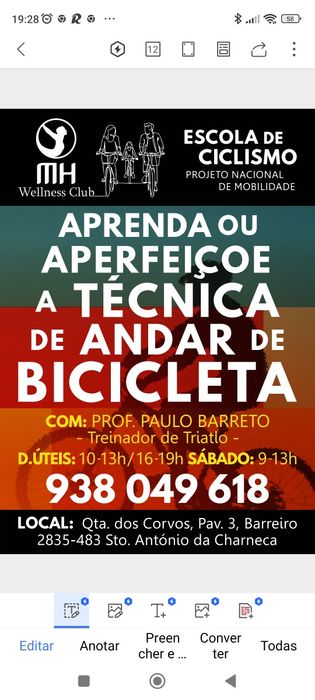 Aprender ou Aperfeiçoar Andar de Bicicleta icicleta