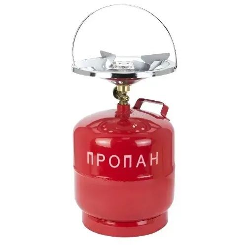 Газовий  балон 8л + пальник-конфорка.