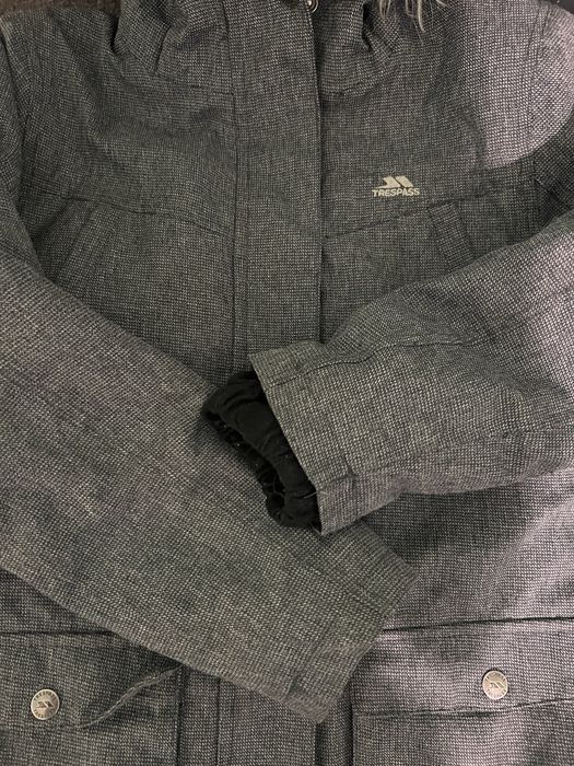 Куртка зимова лижна reima trespass 8-9 років сіра подовжена пуховик