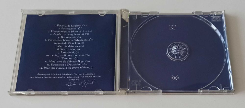 Edyta Geppert Pytania do księżyca – same pudełko i wkładka do cd