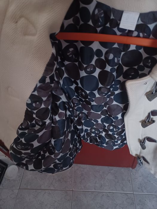 Casaco de fazenda bege