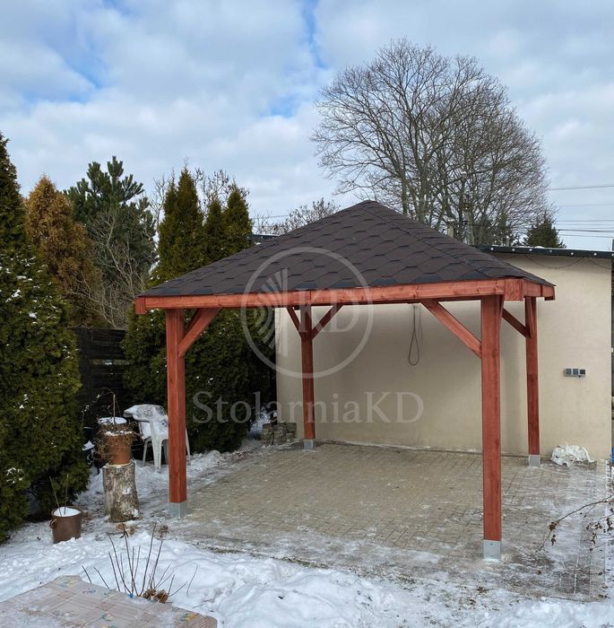 Altana ogrodowa drewniana 3x3 altany solidna wiata inne wymiary ROD