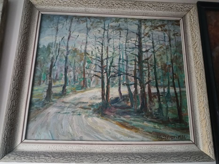 Obraz olejny w ramie