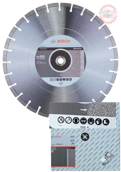 Tarcza tnąca diamentowa Bosch 400x20/25,4 mm kamień cegła itp