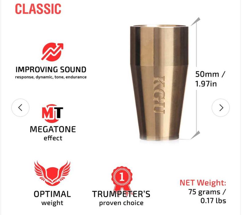 "Booster"  para bocais de trompete standard -  " KGUmusic "