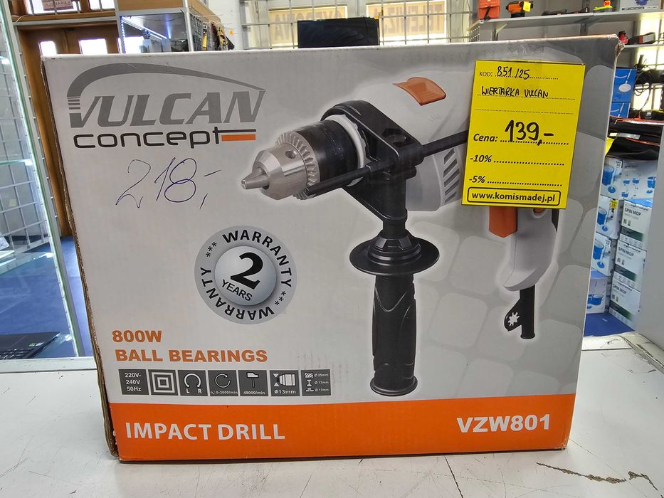 Wiertarka Vulcan VZW801 * NOWA * Komis Madej Gorlice