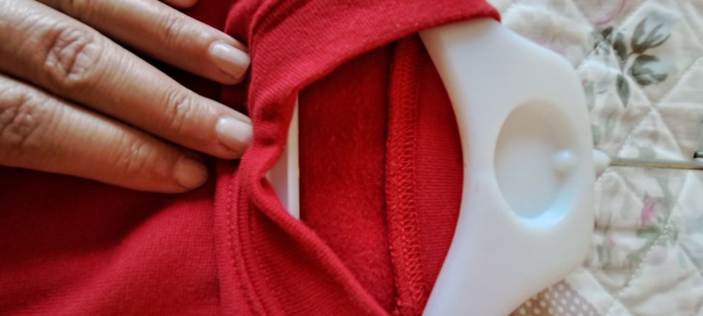 Camisola manga comprida cardada