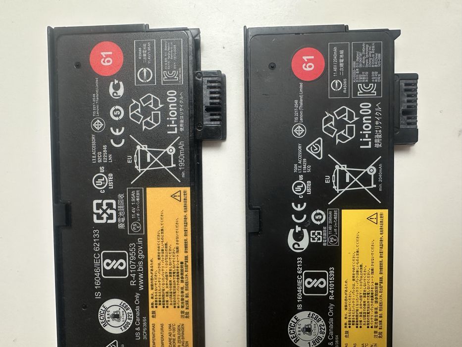 Оригінальна батарея для ноутбука Lenovo Thinkpad T470 T480 T570 P51S