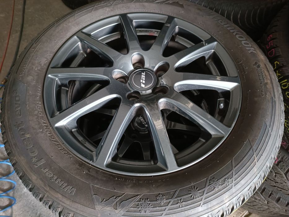 5x114,3 Rial Kia koła zimowe zima Felgi aluminiowe 5x114 alufelgi 7 x 17 et47 Hyundai Mazda Renault Mitsubishi Duster Toyota opony 225/60R17 6-8mm