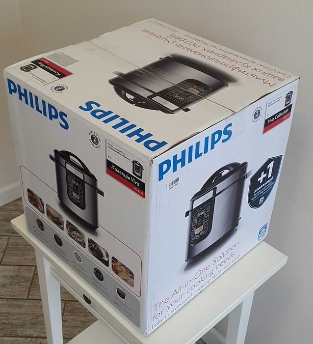 Мультиварка-скороварка PHILIPS Viva Collection HD-2137/40 нова.