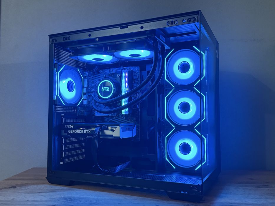 Nowy Komputer Gamingowy RTX 5060 Ryzen 5 FV23% AIO Akwarium do Gier