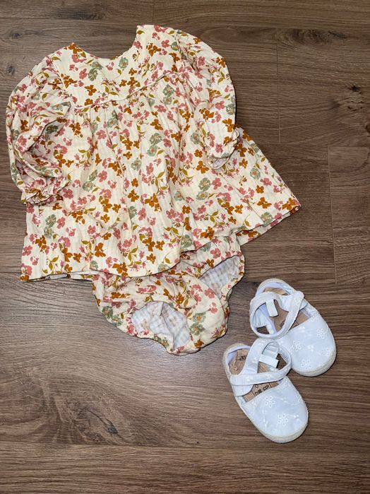 Zara детское платье с шортами