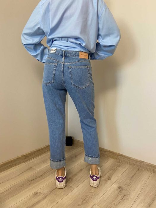 Прямі джинси сині mango розмір xs/s