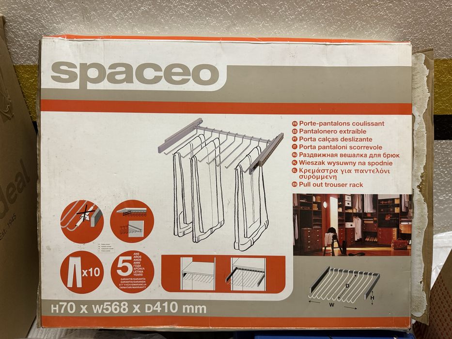 Spaceo - novo (Porta-calças/sapateira deslizante/porta-gravatas)