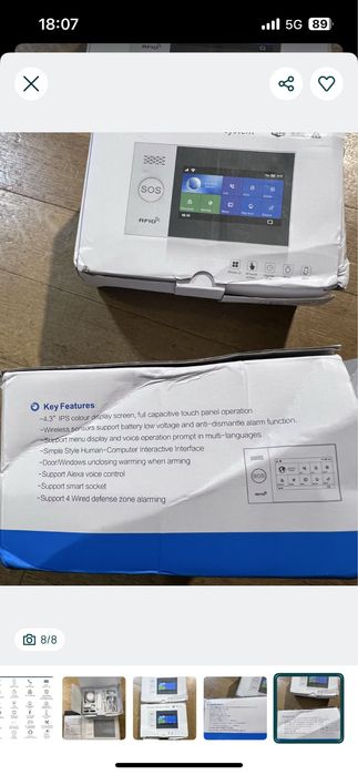 Sistema de Alarme Sem Fios - WIFI - GSM 4G C/ Câmara - APP Tuya