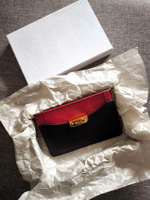 ralph lauren card case шкіряний гаманець для карток оригінал вінтаж