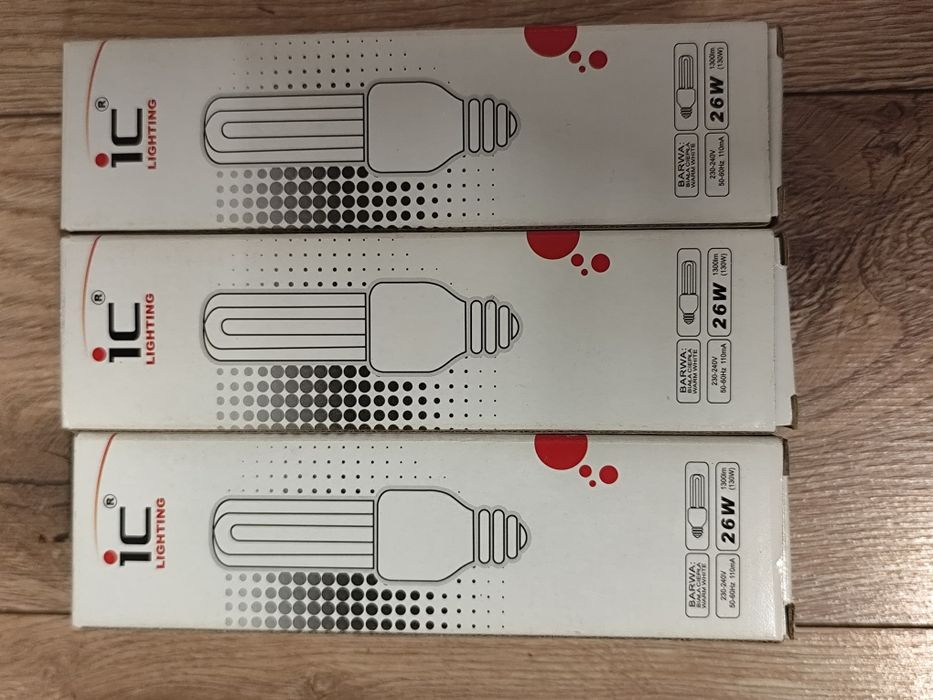 NOWE Świetlówki energooszczędne E27  5 szt. Zestaw