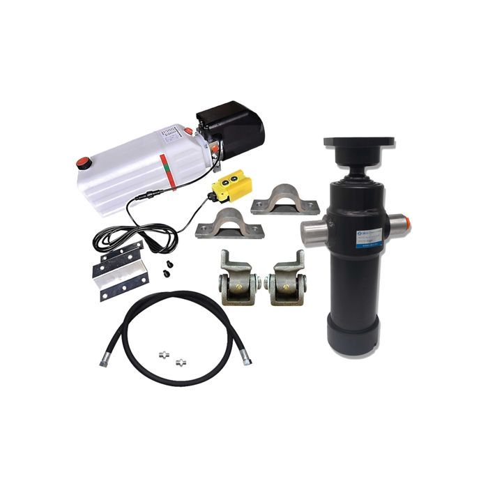 Zestaw hydrauliczny wywrotu 2,5 metra na 3 str 700 z zawiasami [7156]