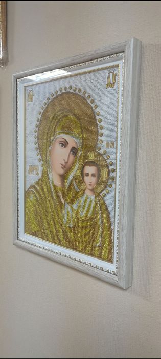 Вышитая икона БМ Казанская