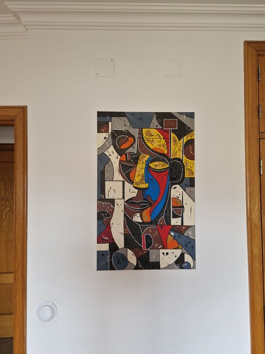 Quadro Cubismo African fc 2025-08