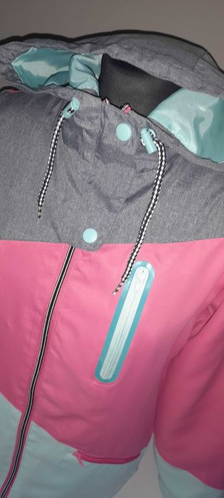 House ciekawa kurtka na polarze r. S mięta róż szary melanż