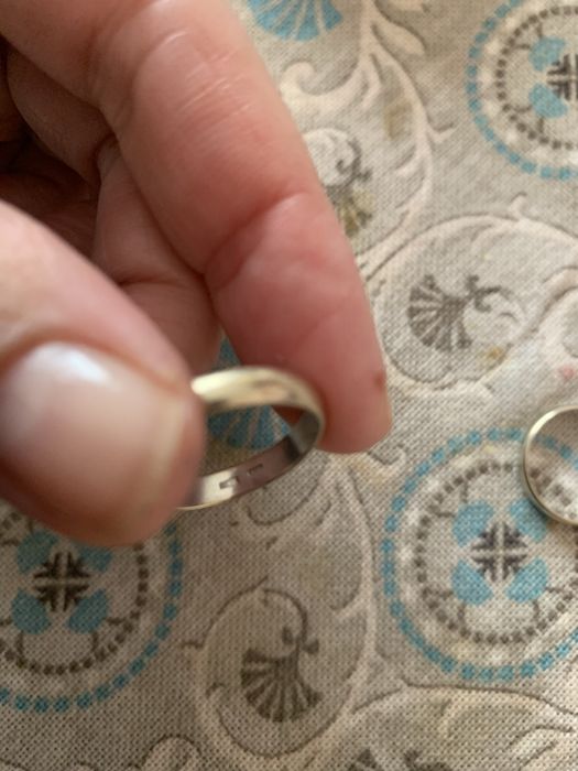 Обручка біле золото 585