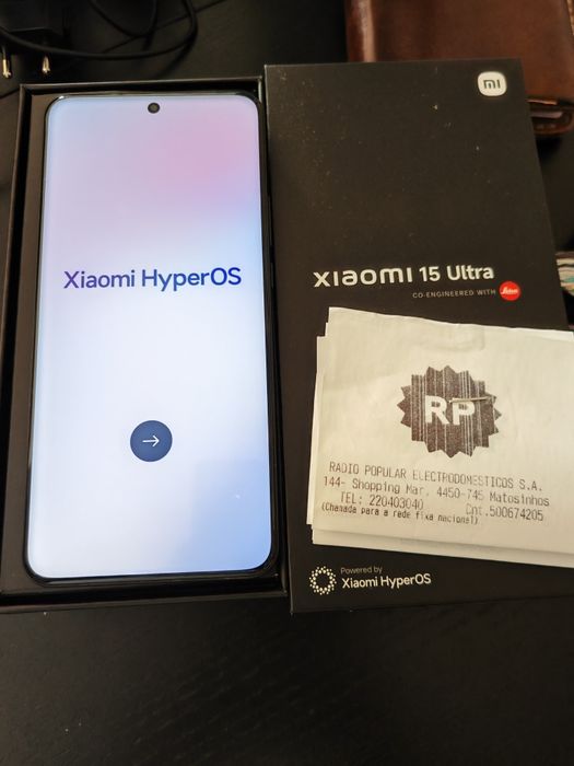 Xiaomi 15 Ultra 16GB 512GB Preto como novo factura e garantia