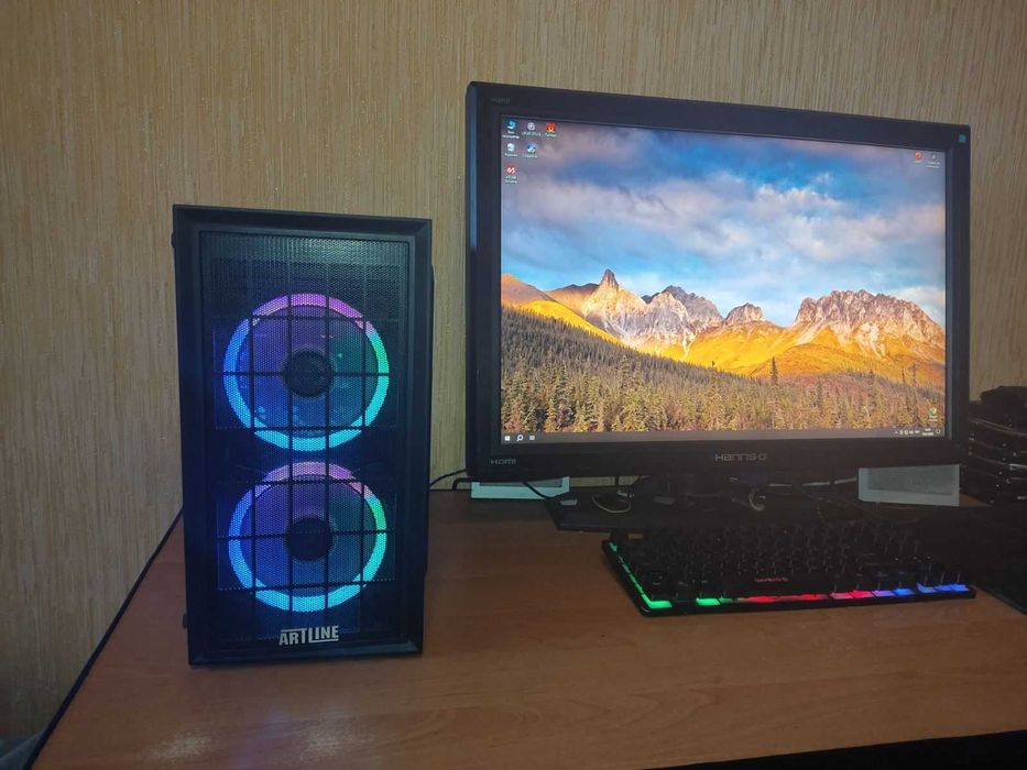 ИГРОВОЙ КОМП Intel i3-10105F(8x4,40),RX 570,DDR4 16Gb,SSD 240,HDD 1000
