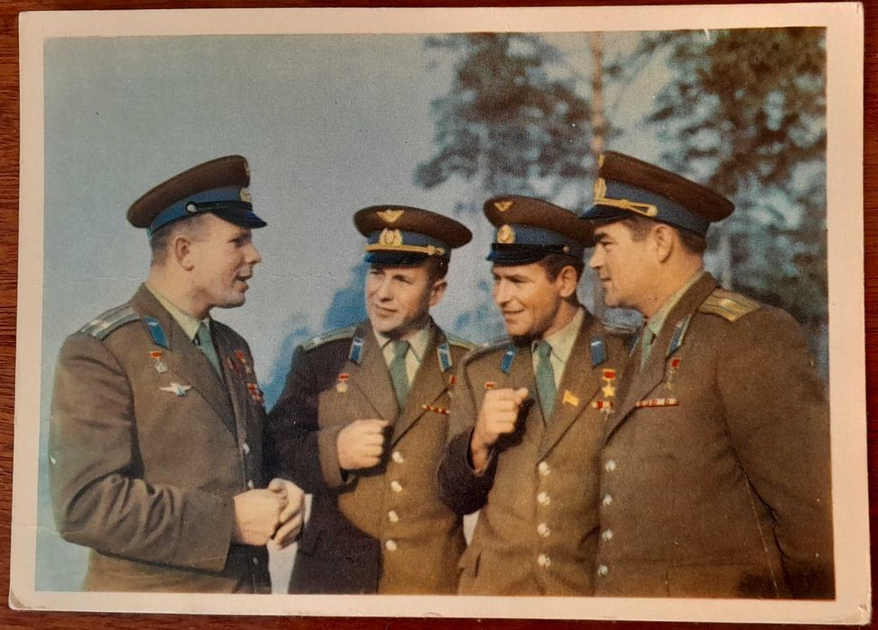 Лётчики-космонавты СССР Гагарин, Попович, Титов, Николаев