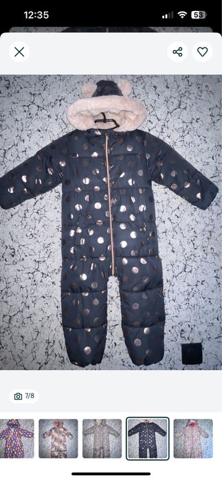 Зимній комбінезон омо 68 74 gap дівчинку Gap 12-18 6-12 , sinsay, next