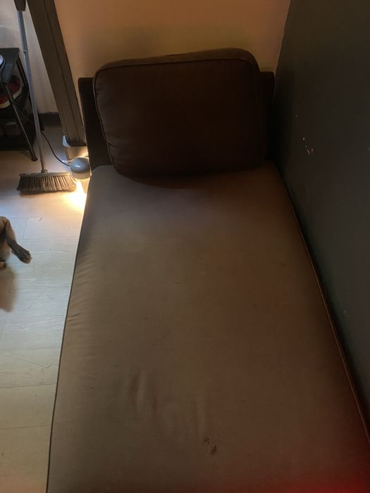 Chaise Longue / Divã Modular Castanho Escuro (Estilo IKEA)