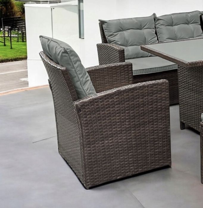 Zestaw mebli technorattan 2x sofa , fotele , stół kolory