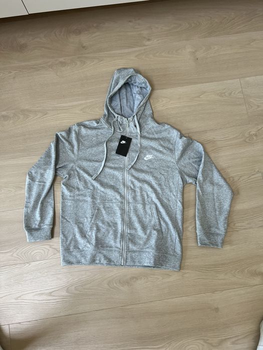 Bluza nike szara hoodie zip