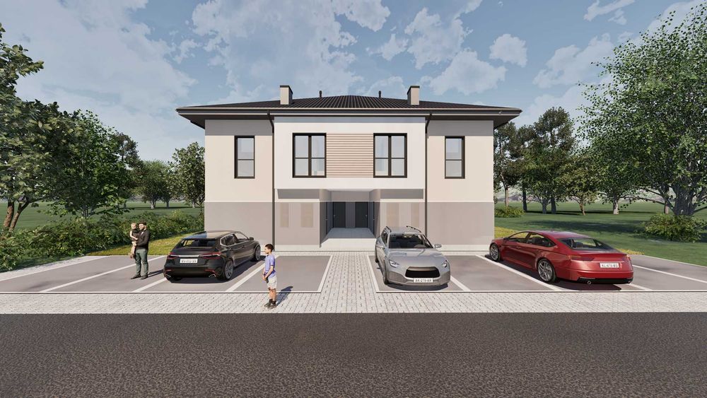 APARTAMENTY dwupoziomowe w Połańcu z ogrodem i dwoma miejscami parkingowymi!