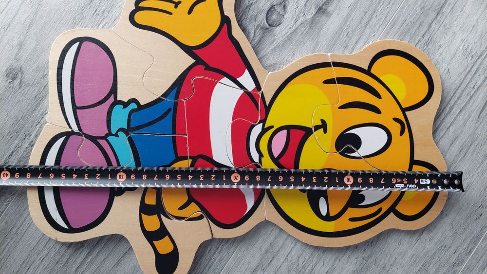 Duże puzzle drewniane Tygrysek 6 elementów