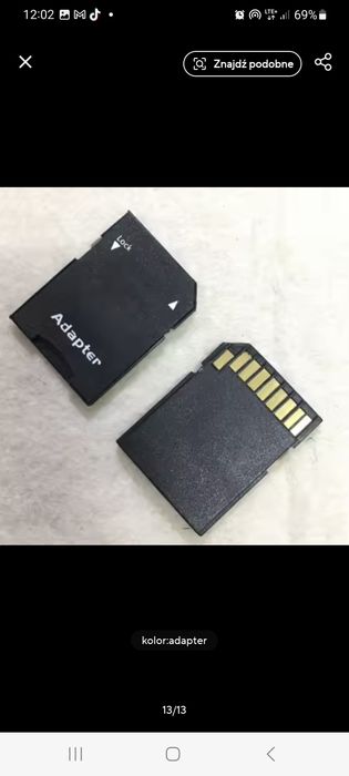 Karta SD + adapter SD Sony 2 TB
Plug and play