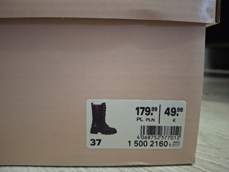 Kozaki / trapery 37, użyte 2x