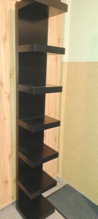 Półka ścienna Ikea LACK czarna 30×190