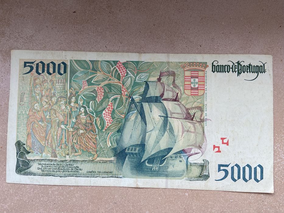 2 Notas 5000 Escudos 1998
