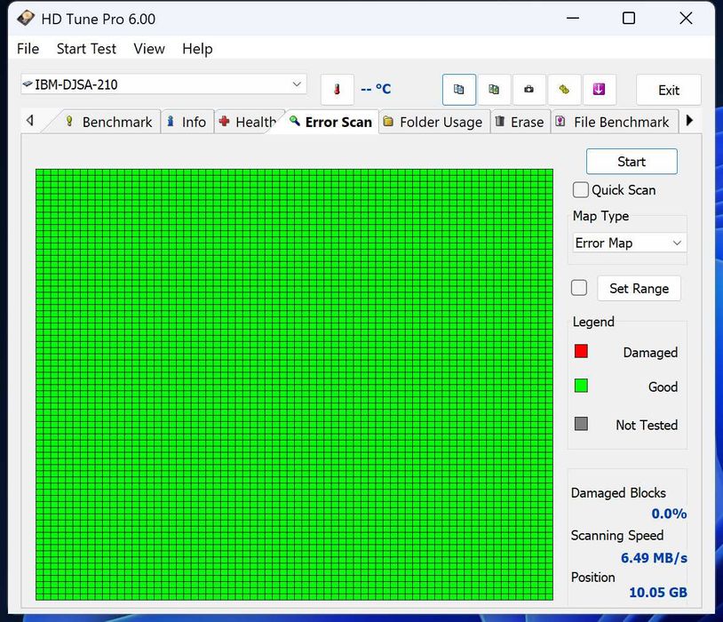 Dysk IBM Trevelstar DJSA-210 10,06 GB IDE/ATA 2,5”