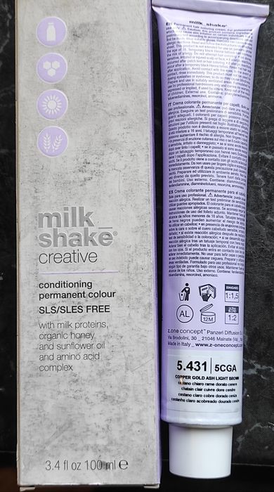 5.431 - MILK SHAKE CREATIV проф фарба. ИТАЛИЯ.