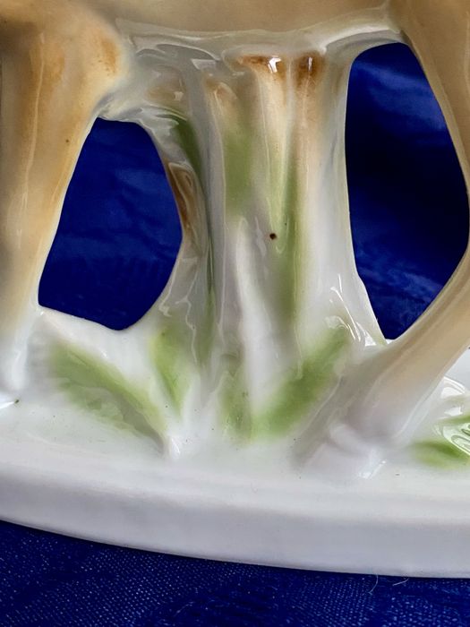 1930-ті! Арт-деко статуетка Німеччина лось фарфор антикварна