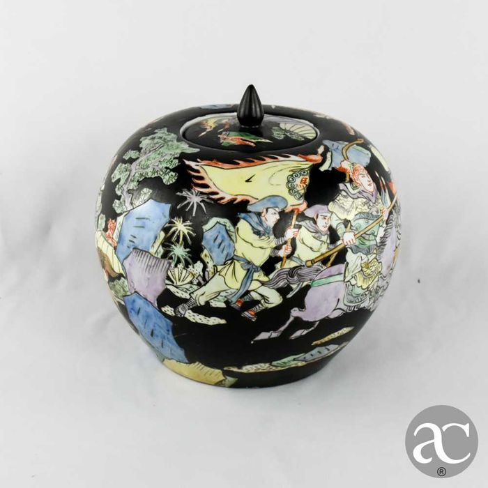 Pote de Gengibre, Família Negra, China, cenas de guerra, circa 1970