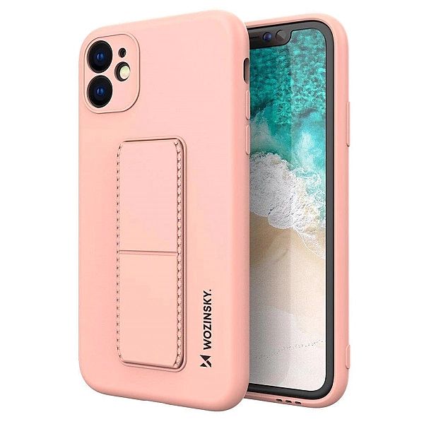 Wozinsky Kickstand Case silikonowe etui z podstawką iPhone 12 Pro Max