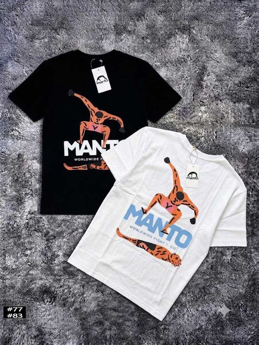 BIG Logo • Новая Футболка MANTO Stomp • Чорна / Біла • МАНТО Стомп • XS-XXL